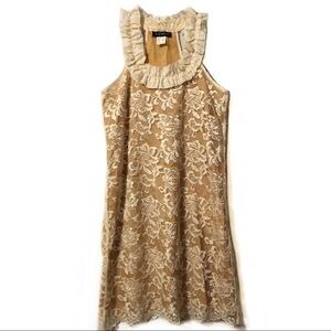 VENUS cream laceβ overlay halter dress size 4